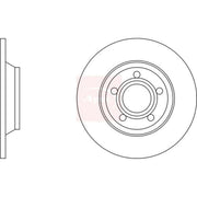 Apec 2 x Solid Front Brake Discs DSK638
