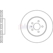Fahren 2 x Vented Front Brake Discs FBD6172