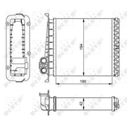 NRF Heater Matrix Core Heat Exchanger 54284
