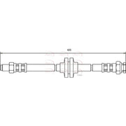Apec Brake Hydraulic Hose Line Rear HOS3177