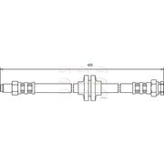 Apec Brake Hydraulic Hose Line Rear HOS3177