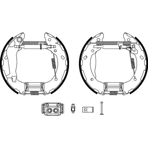 Mintex Brake Shoe Set Axle Kit MSP416