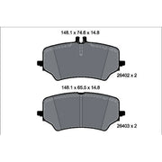 Textar Rear Brake Pad Set 2640201
