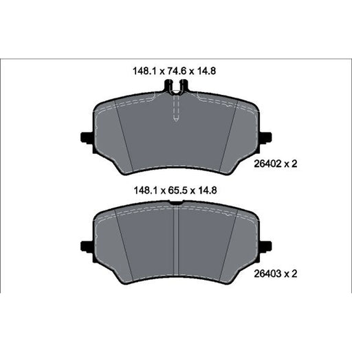 Textar Rear Brake Pad Set 2640201