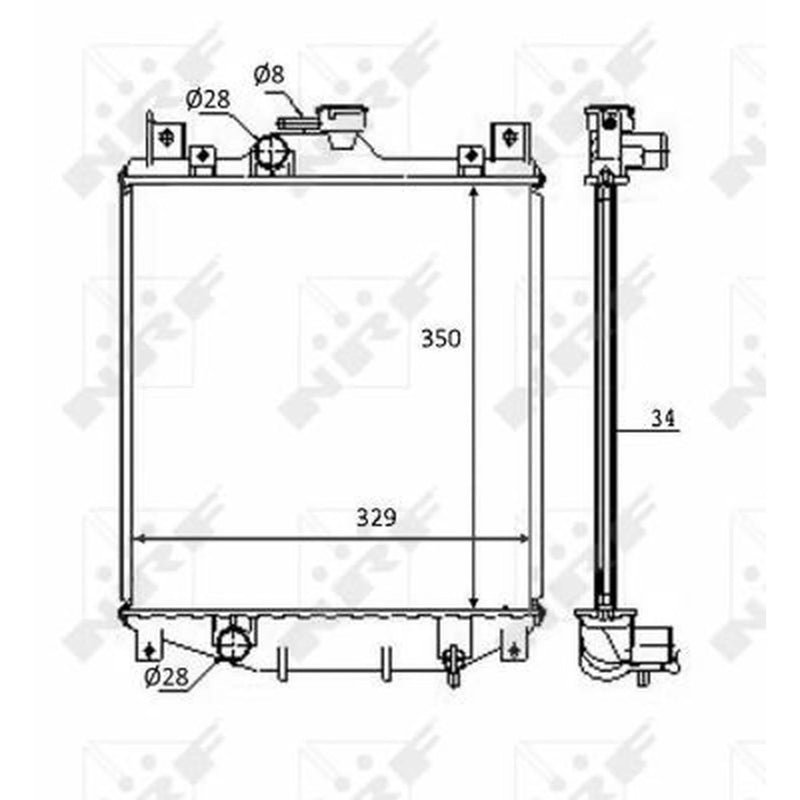 NRF Engine Radiator 59083