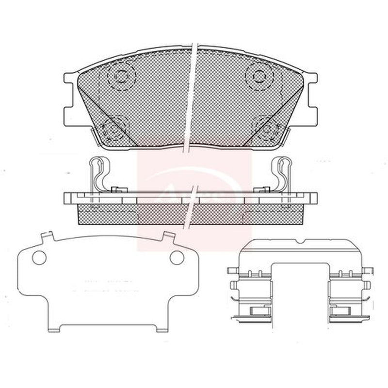 Apec Front Brake Pad Set PAD2530