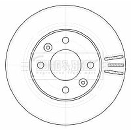 Borg & Beck 2 x Vented Front Brake Discs BBD4528