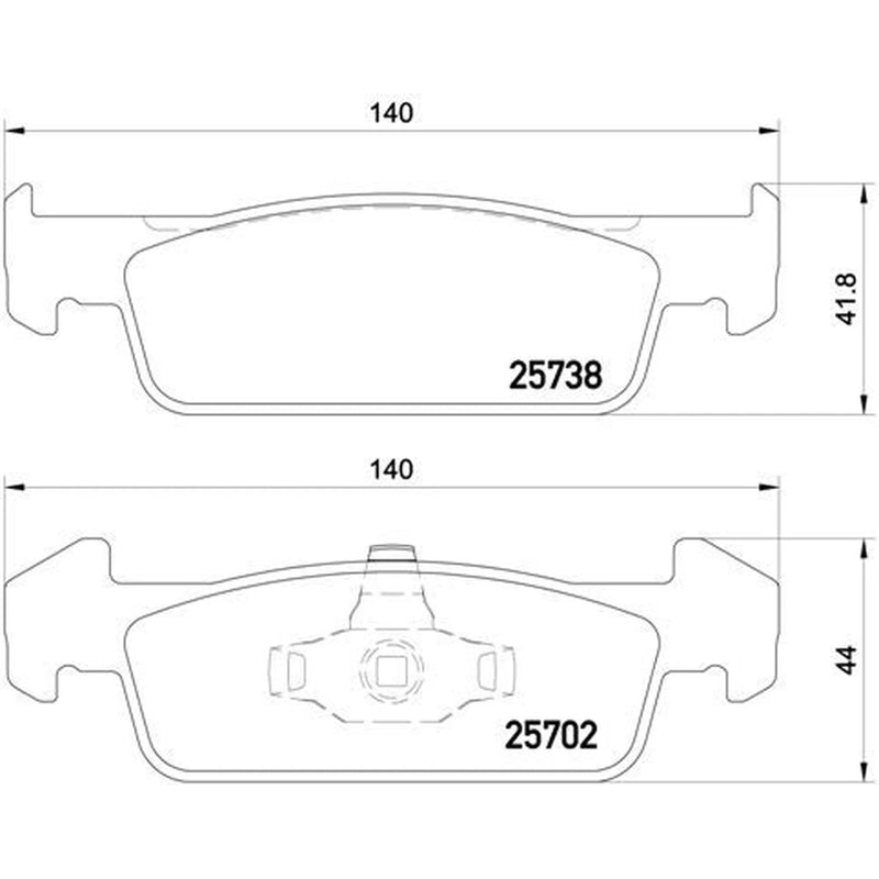 Brembo 4 x Front Brake Pad Set P68060