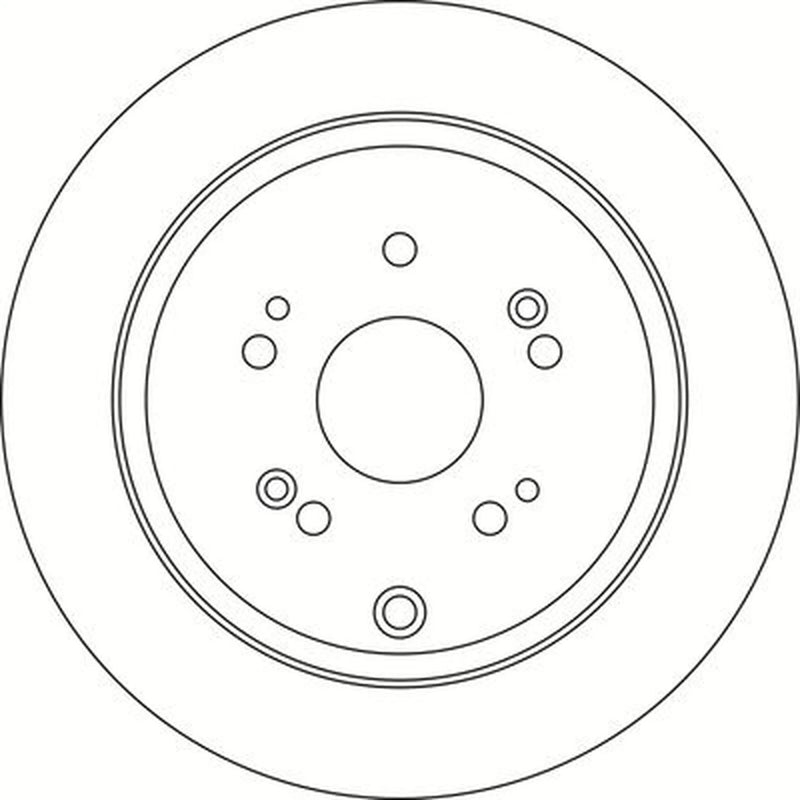 Abtex 2 x Solid Rear Brake Discs BD1473S
