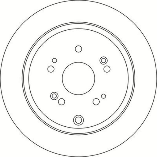 Abtex 2 x Solid Rear Brake Discs BD1473S