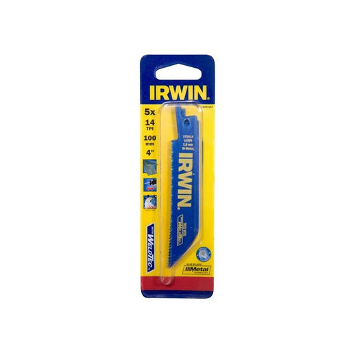 IRWIN® 414R Sabre Saw Blade Metal Cutting 100mm 14 TPI (Pack 5) - 10504147