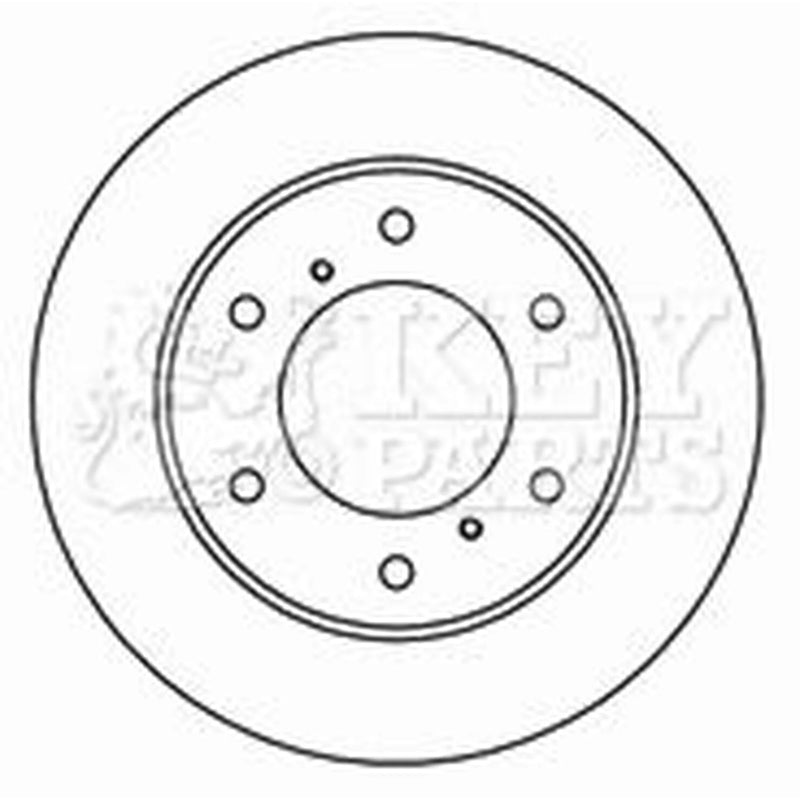 Key Parts 2 x Vented Front Brake Discs KBD4692