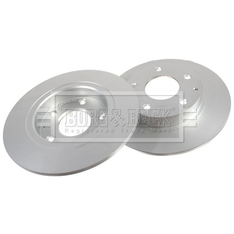 Borg & Beck 2 x Solid Rear Brake Discs BBD5382