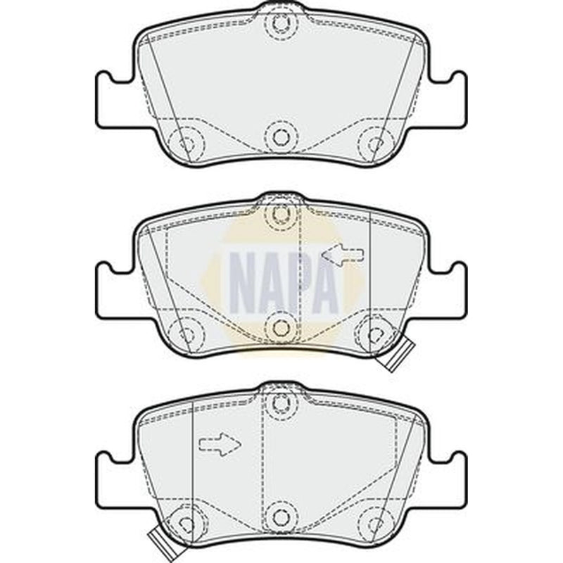 NAPA Rear Brake Pad Set NBP1296