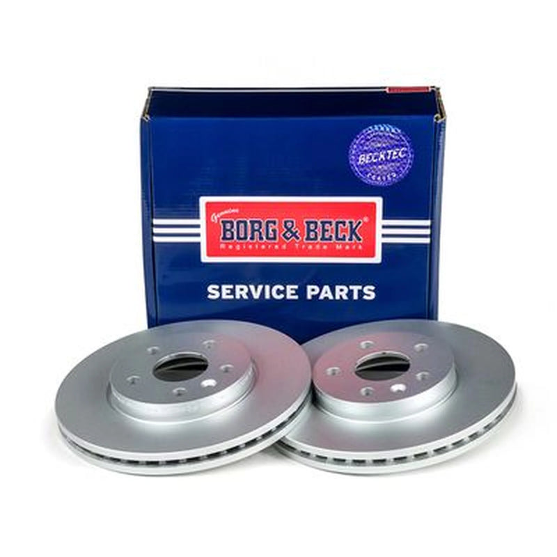 Borg & Beck 2 x Vented Front Brake Discs BBD4796