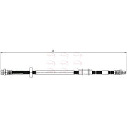 Apec Brake Hydraulic Hose Line Front HOS3809
