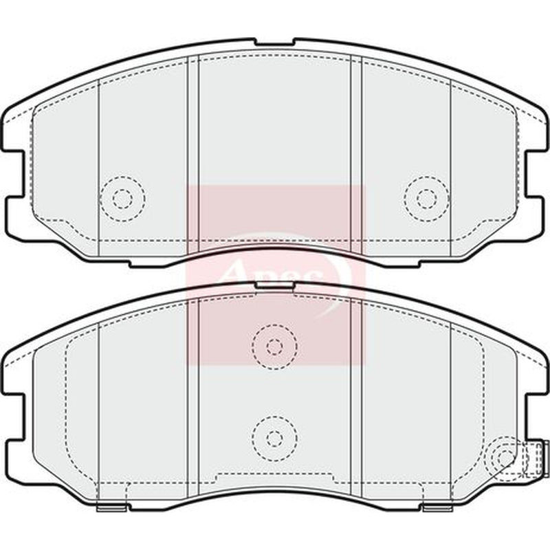 Apec Front Brake Pad Set PAD1574