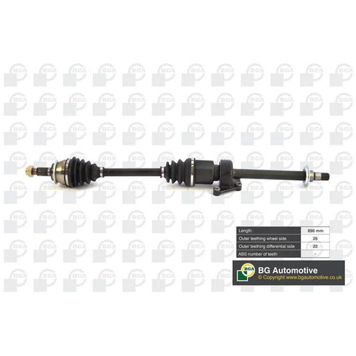 BGA CV Drive Shaft Driveshaft Front Right DS0909RA