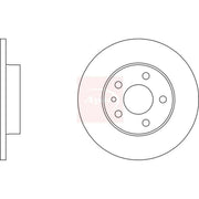 Apec 2 x Solid Rear Brake Discs DSK254
