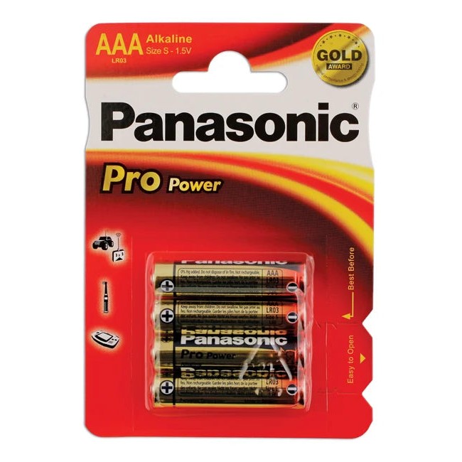 Panasonic Pro Power AAA Battery 4pc - CPL