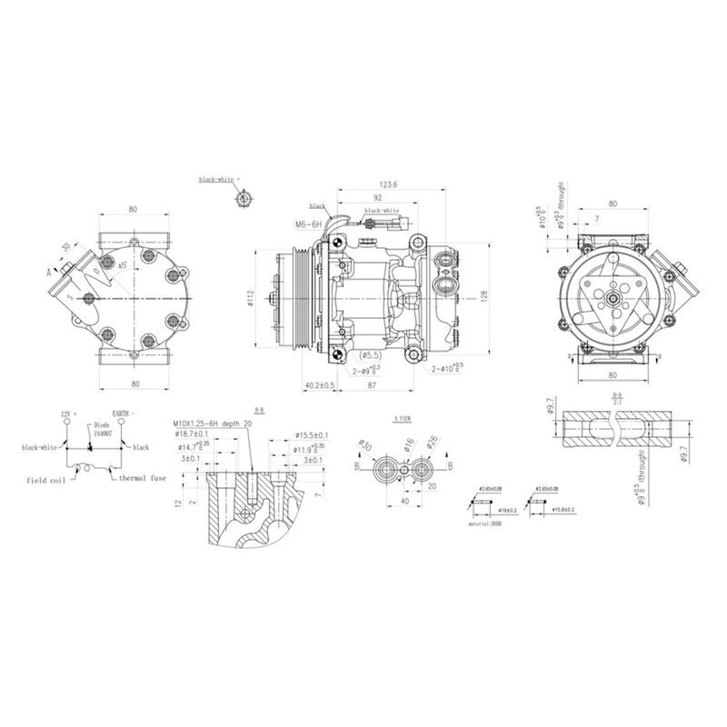 Hella Air Conditioning Compressor 8FK 366 201-801