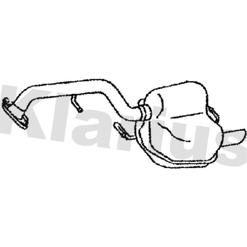 Klarius Box With Tail Pipe Rear MA383J