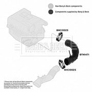 Borg & Beck Air Filter Intake Hose BTH1471