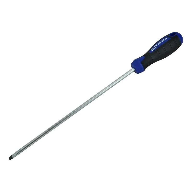 Faithfull Soft Grip Screwdriver Parallel Slotted Tip 6.5 x 250mm - FAISDP250