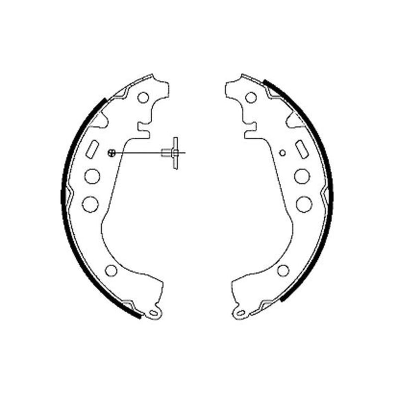 Textar Brake Shoe Set Axle Kit 91053500