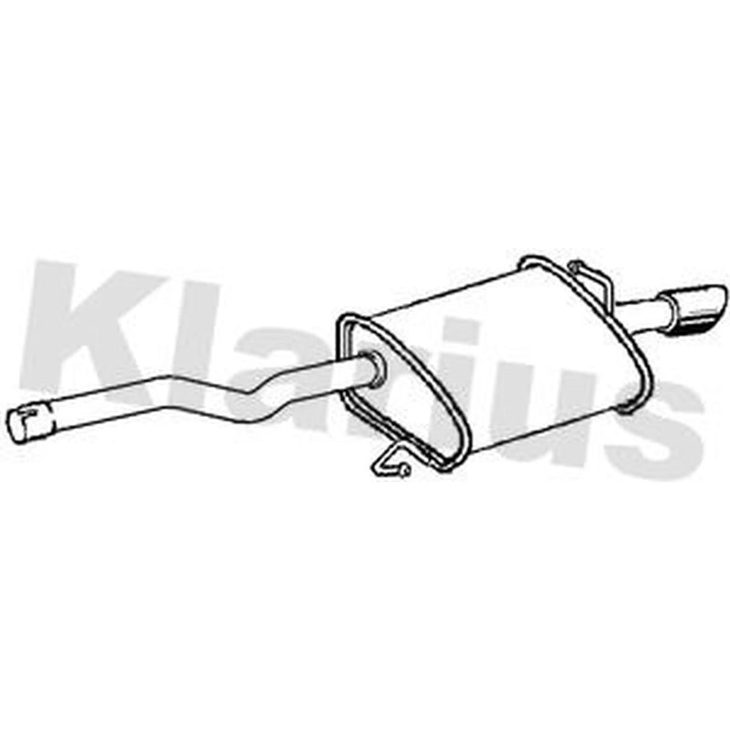 Klarius Box With Tail Pipe Rear AU452W
