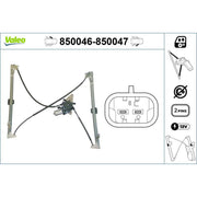 Valeo Electric Window Regulator Lifter Left Front 850046