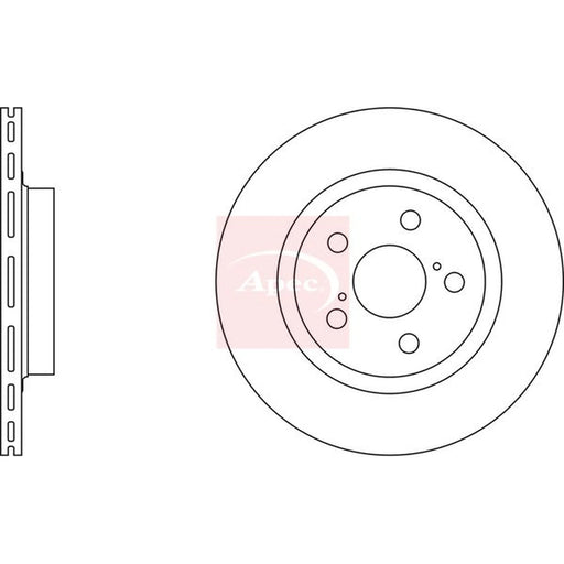 Apec 2 x Vented Front Brake Discs DSK966