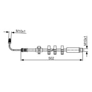 Bosch Brake Hydraulic Hose Line Front Right 1 987 481 264