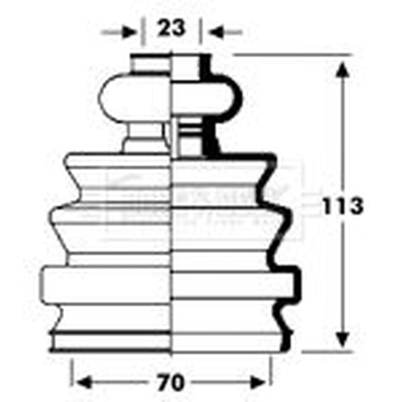 Borg & Beck Drive Shaft Bellow Kit Front Left BCB2794
