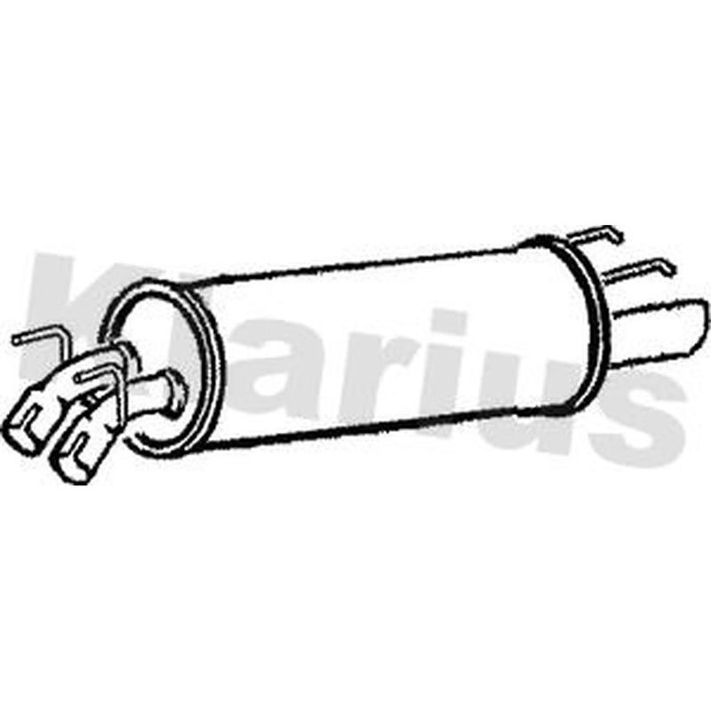 Klarius Box With Tail Pipe Rear GM443B