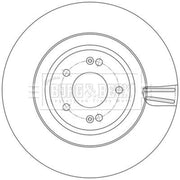 Borg & Beck 2 x Vented Front Brake Discs BBD6246S