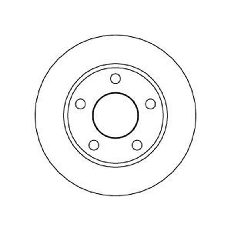 Abtex 2 x Solid Rear Brake Discs BD379S