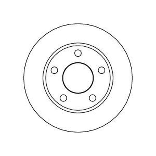 Abtex 2 x Solid Rear Brake Discs BD379S