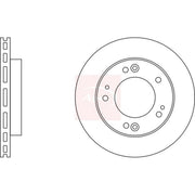 Apec 2 x Vented Front Brake Discs DSK2054