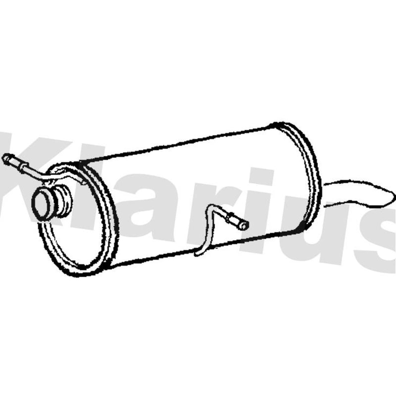 Klarius Box With Tail Pipe Rear PG761D