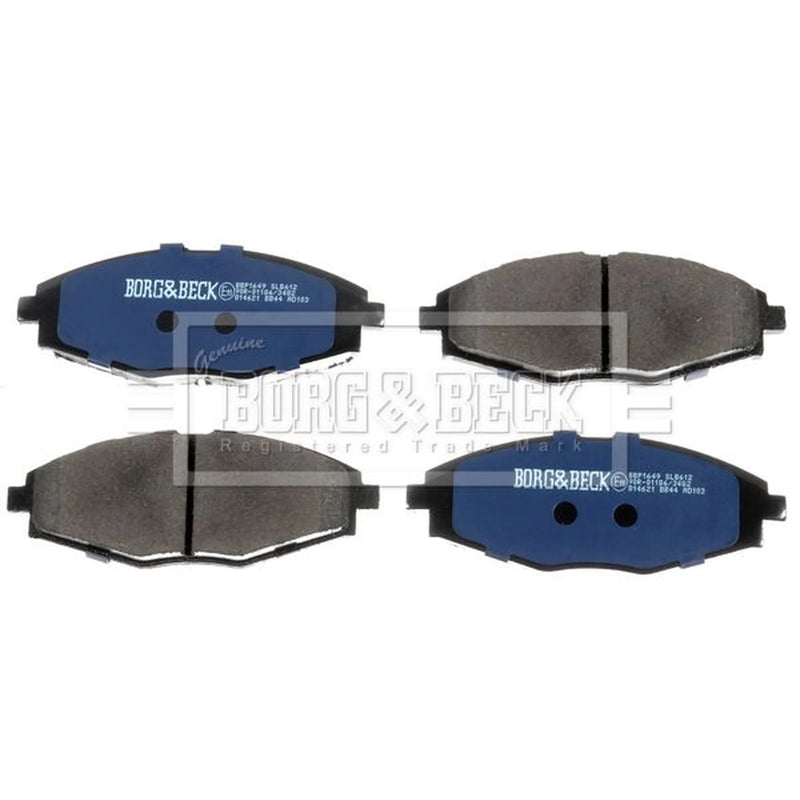 Borg & Beck 4 x Front Brake Pad Set BBP1649