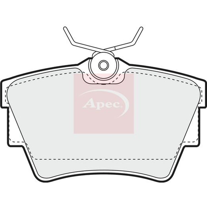 Apec Rear Brake Pad Set PAD1089