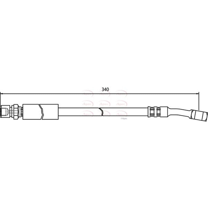 Apec Brake Hydraulic Hose Line Front HOS3353