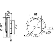 Hella Direction Indicator Light Front 2BA 959 932-051