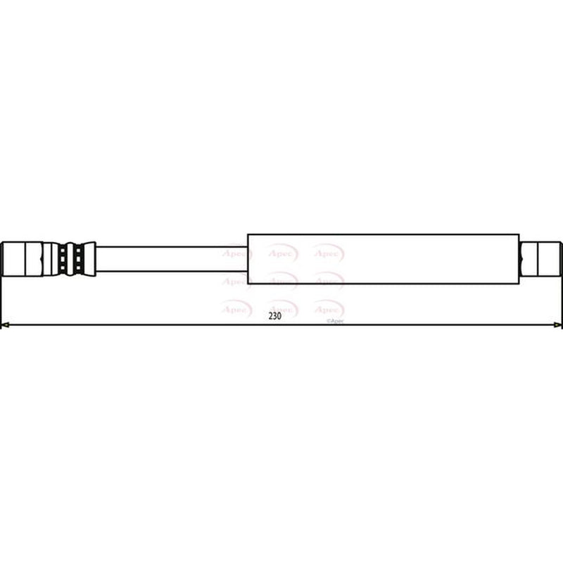 Apec Brake Hydraulic Hose Line Rear Left HOS3269
