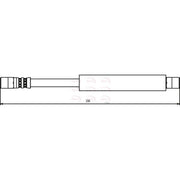 Apec Brake Hydraulic Hose Line Rear Left HOS3269
