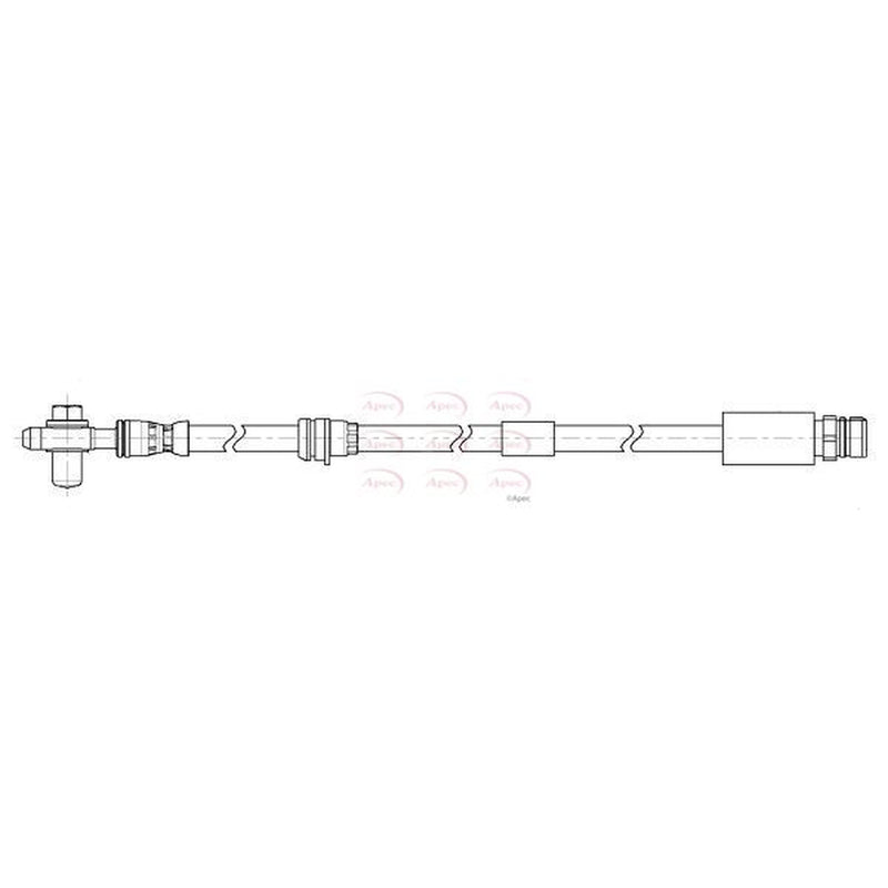 Apec Brake Hydraulic Hose Line Front HOS4455