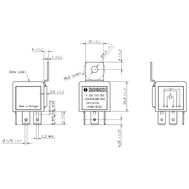 Bosch Main Power Relay 0 332 015 002