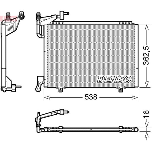 Denso Air Conditioning Condenser DCN10042