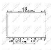 NRF Engine Radiator 53686